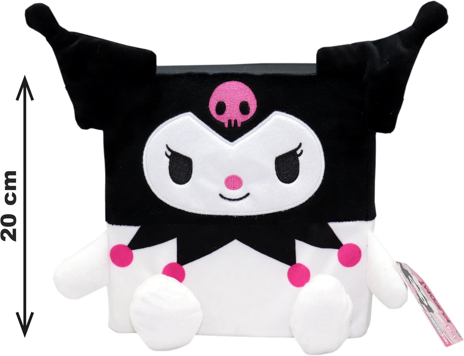 Hello Kitty Cubeez Kuromi 20cm Stackable Memory Foam Plush Toy