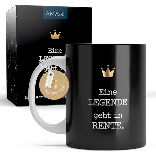 Amari® Funny Retirement Coffee Mug – Legendary Gift for Retirees