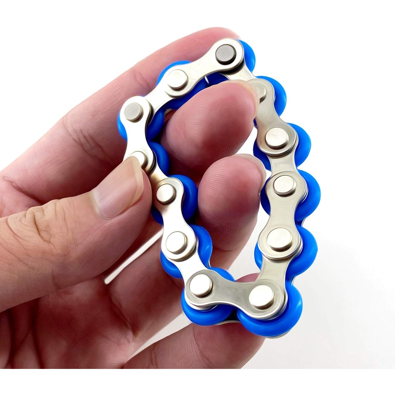 Yomiie 12-Roller Flippy Chain Fidget Toy, ADHD, Anxiety, Stress Relief