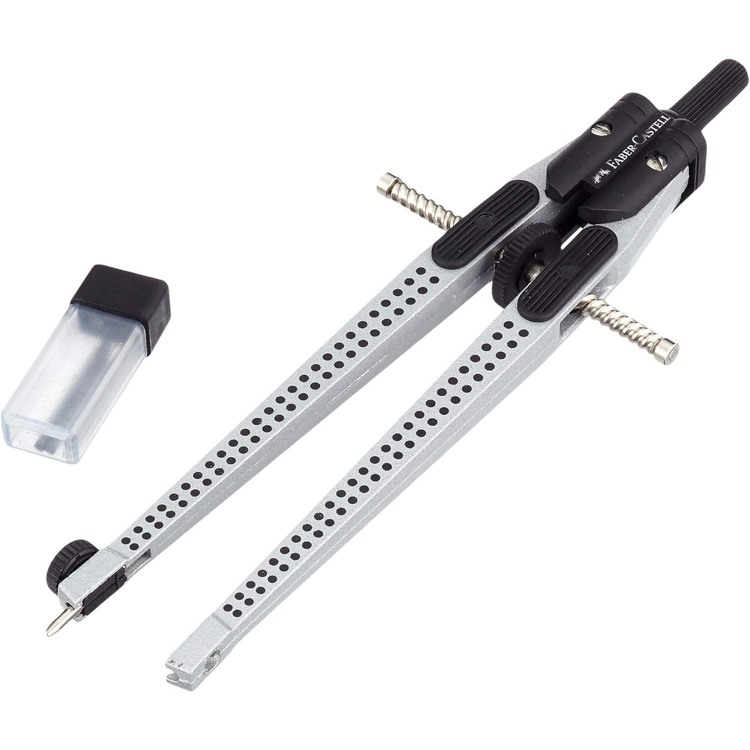 Faber-Castell Grip Quick-Set Silver Compass Precise Drafting Tool