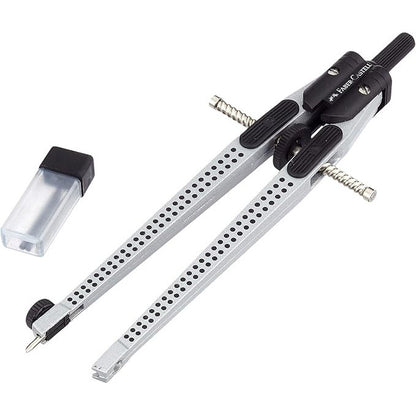 Faber-Castell Grip Quick-Set Silver Compass Precise Drafting Tool