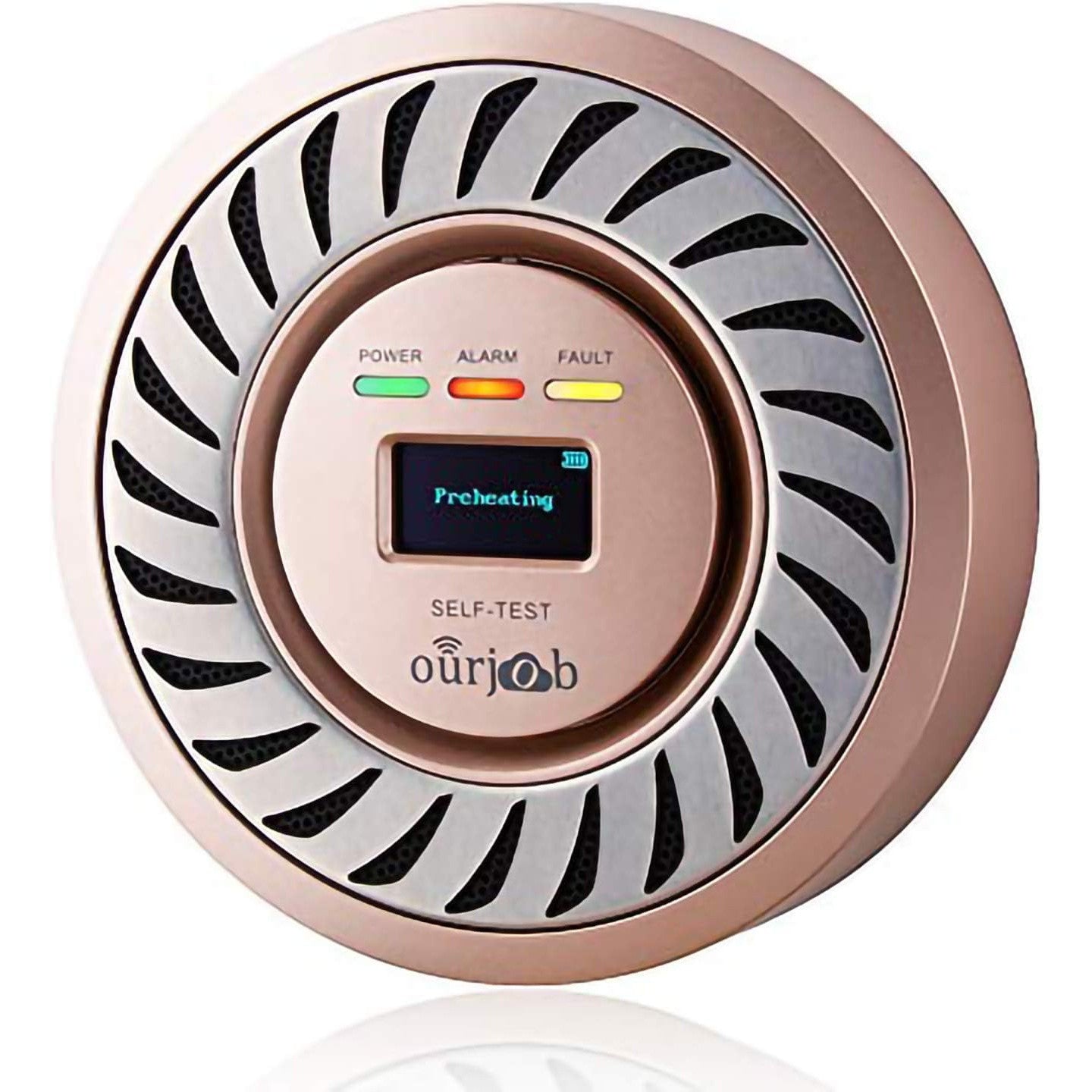 Rechargeable Carbon Monoxide Detector with OLED Display for Home and RV Safety