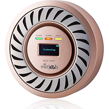 Rechargeable Carbon Monoxide Detector with OLED Display for Home and RV Safety