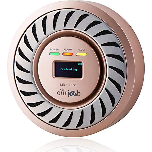 Rechargeable Carbon Monoxide Detector with OLED Display for Home and RV Safety