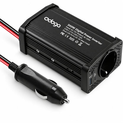 Car Cigarette Lighter 12V to 220V 300W Power Inverter