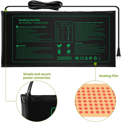 NAMOTEK 2-Pack Waterproof Seedling Heat Mat 10x20 Hydroponic