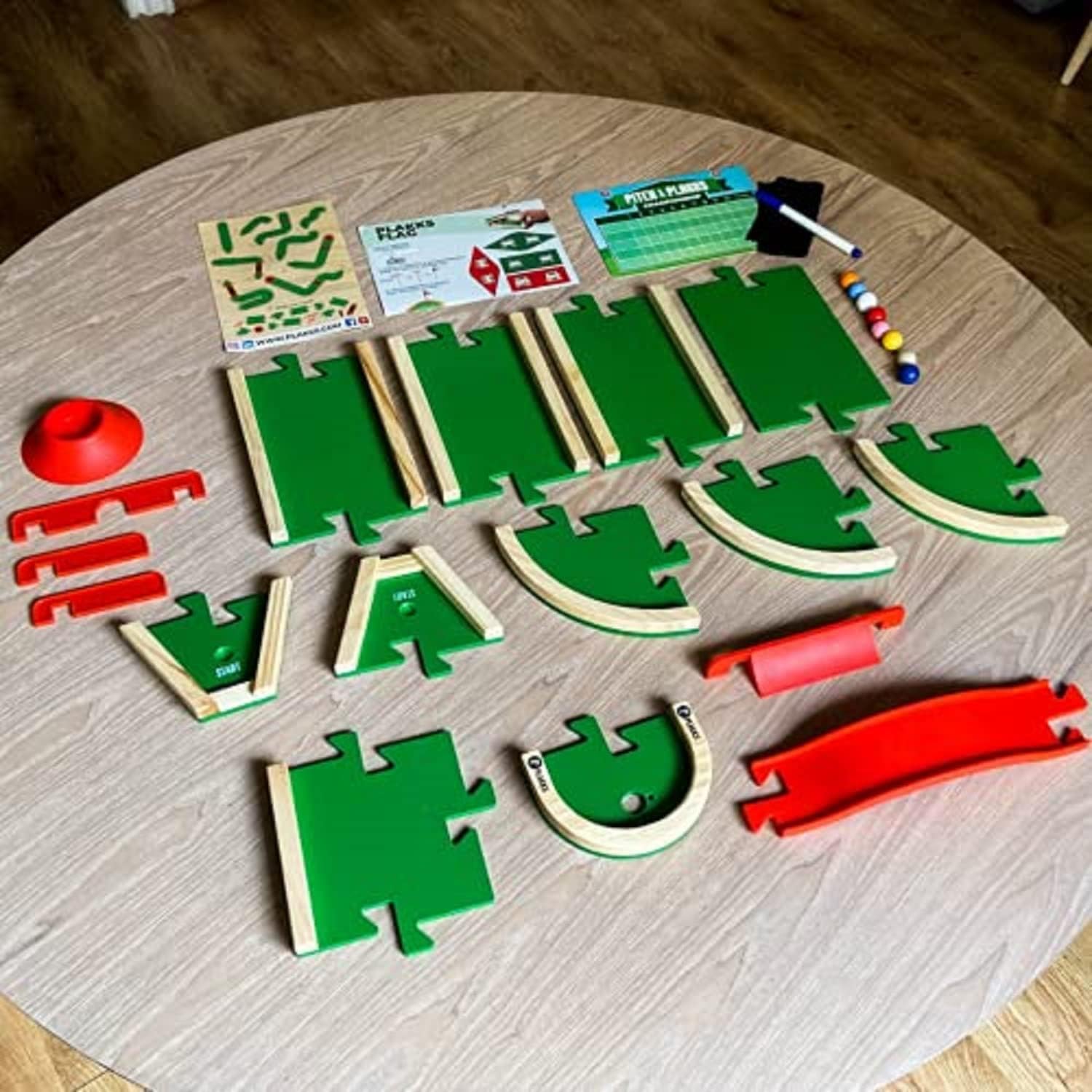 Pitch & Plakks Wooden Mini Golf Board Game Family Fun