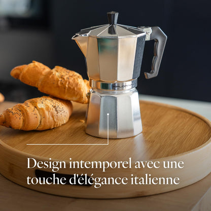 Florina Grande Italian Coffee Maker 135ml Silver