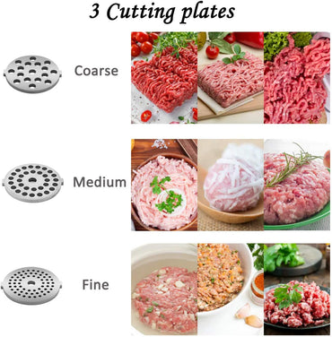 Meykey 2000W 3-in-1 Electric Meat Grinder with Stainless Steel Attachments