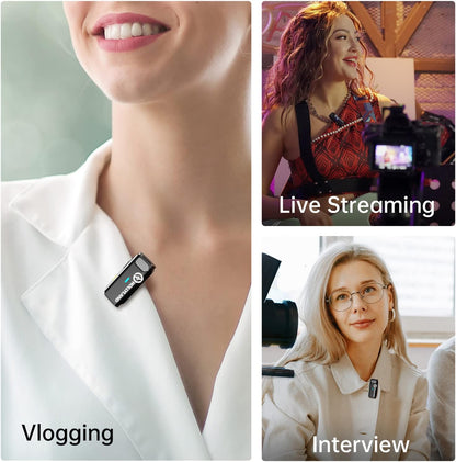 Hollyland Lark M1 Wireless Lavalier Mic: Camera, Phone, Noise Reduction