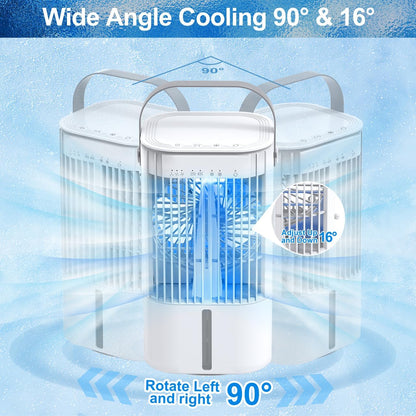 RenFox 5-in-1 Portable Air Conditioner 1000 ml Tank White