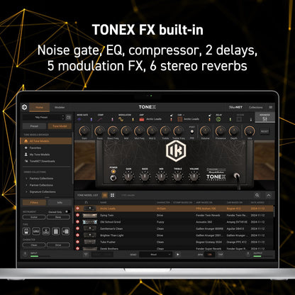 IK Multimedia TONEX AI-Powered Multi-Effects Pedal with 150 Presets