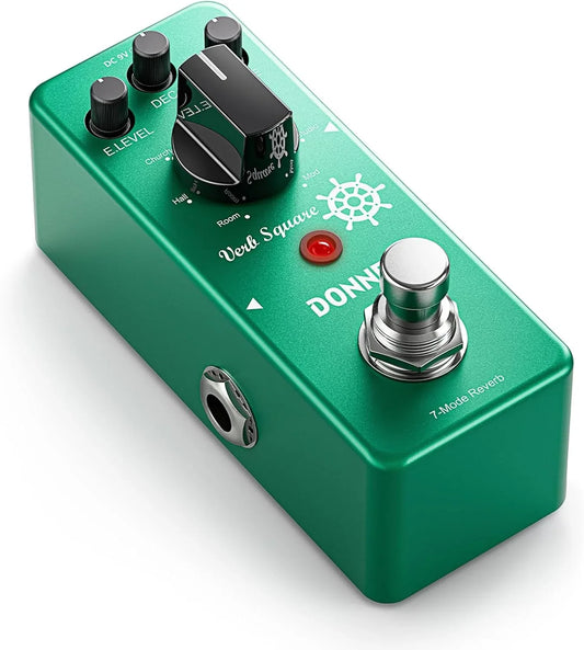 Donner Verb Square Digital Reverb Pedal – 7 Modes, Compact Aluminium - Gomix Brands Outlet