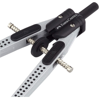 Faber-Castell Grip Quick-Set Silver Compass Precise Drafting Tool