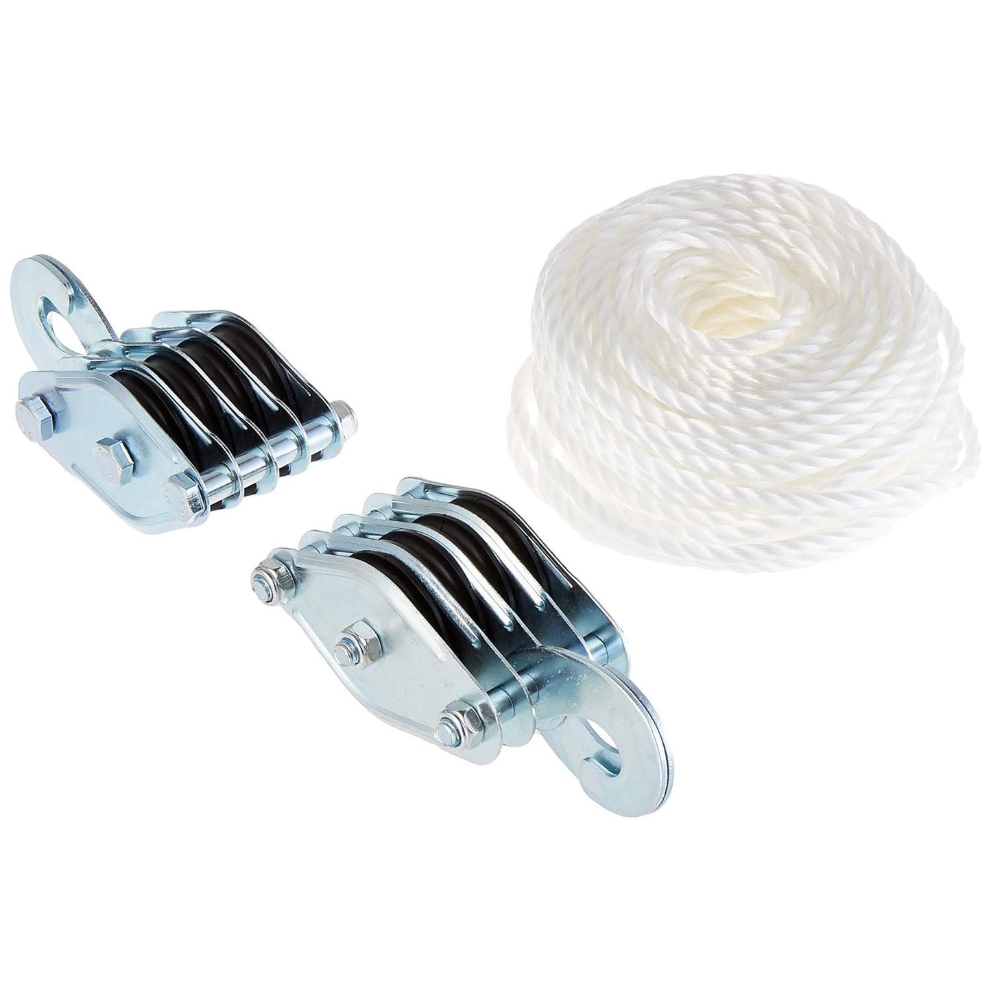 Heavy-Duty Pulley Hoist with 8 Guide Pulleys, 660 lbs Lifting Capacity