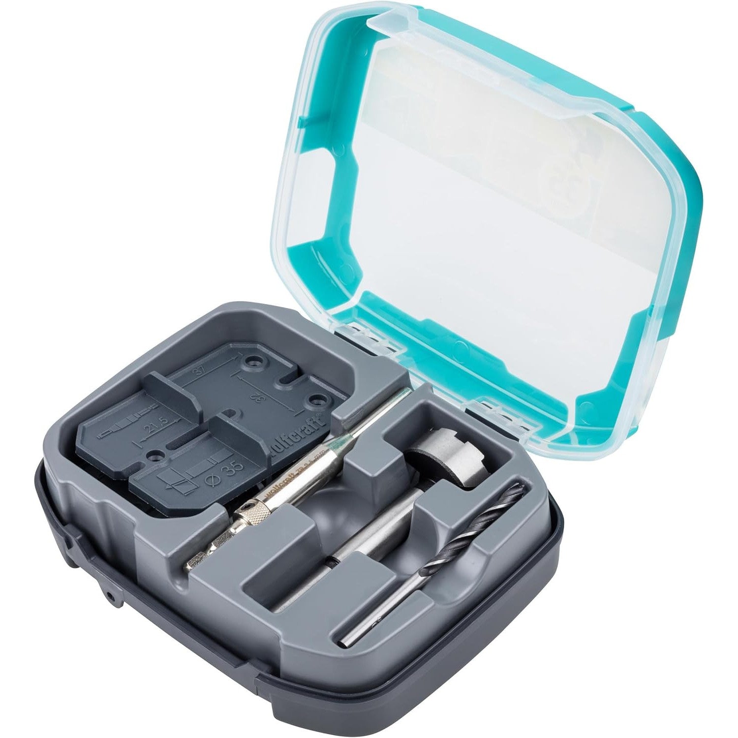 Wolfcraft Hinge Hole Set: Precise 35mm Drilling for Easy Pot Hinge Installation