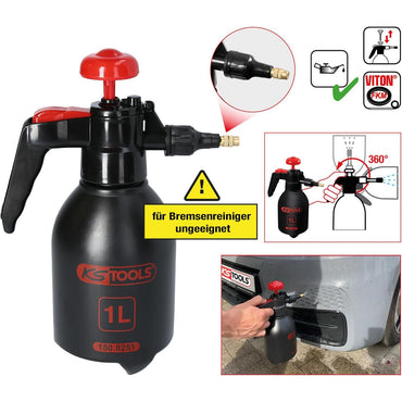 KS Tools 1L Pressure Atomizer Sprayer with Brass Adjustable Head