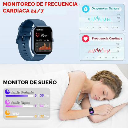 Jugeman Y66 Smart Watch 1.96-inch Blue