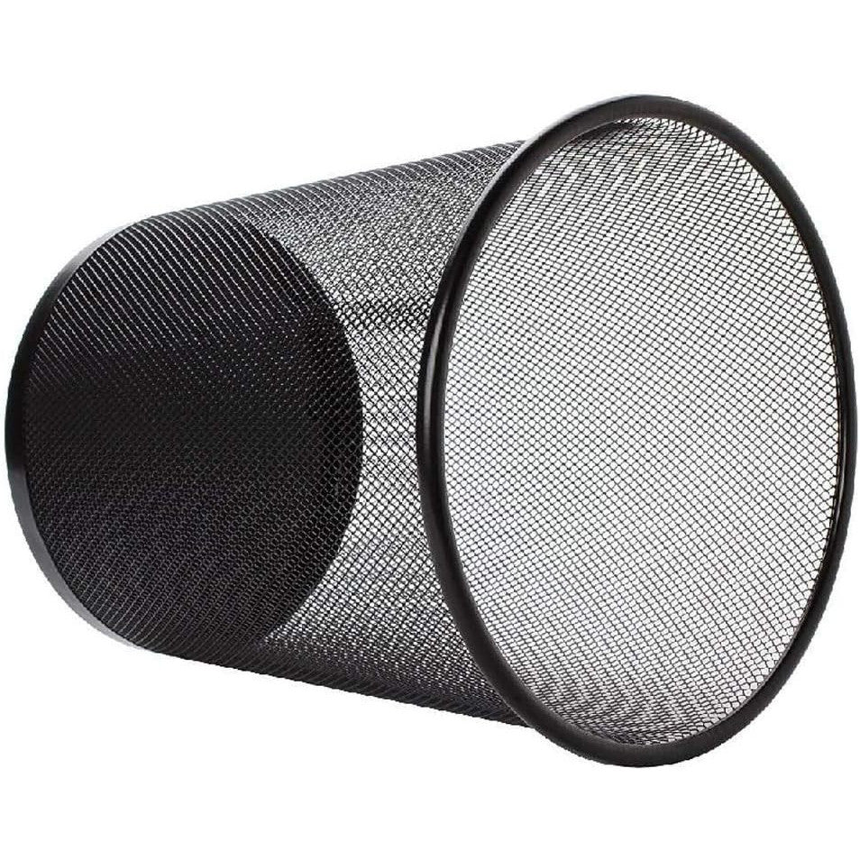 Maxi 12L Black Mesh Waste Bin for Office Kitchen Bathroom