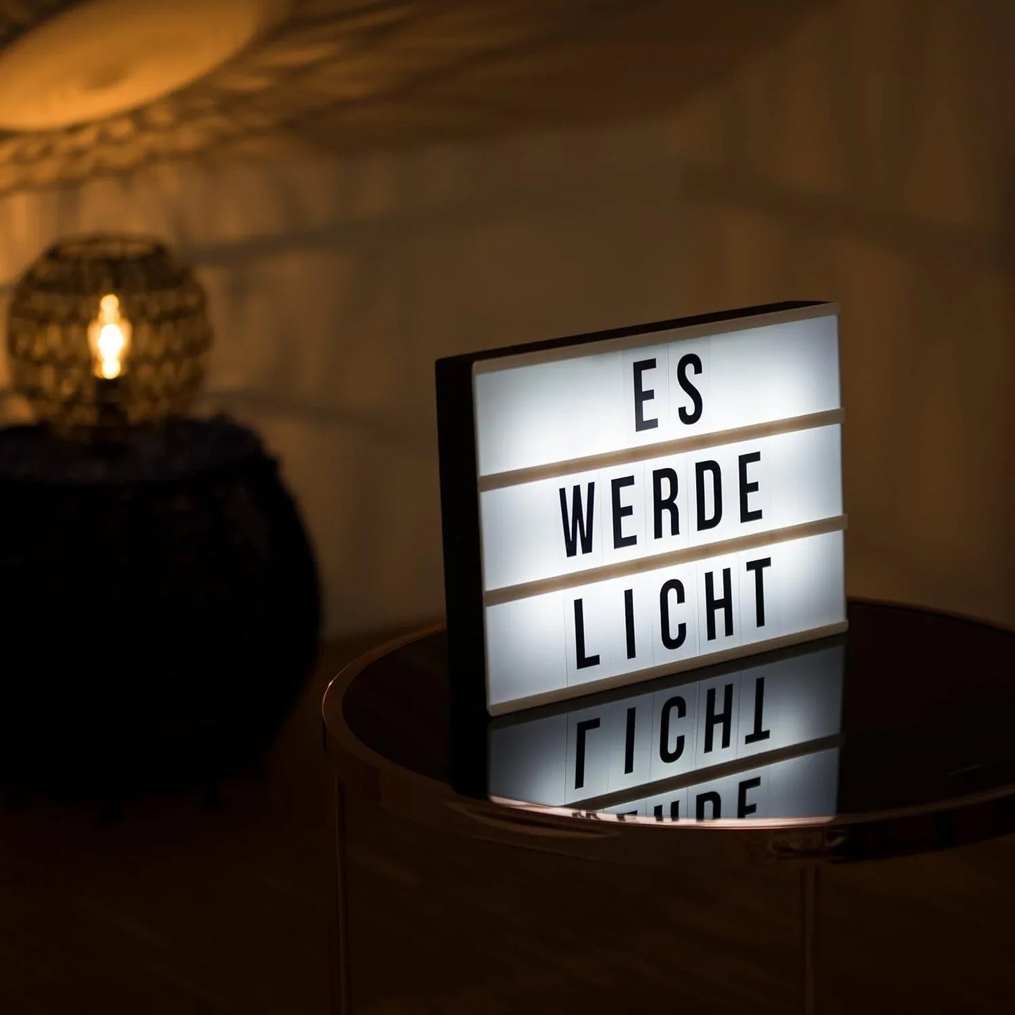 Relaxdays 85-Letter LED Light Box with USB Power - Gomix Brands Outlet