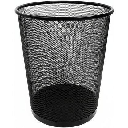 Maxi 12L Black Mesh Waste Bin for Office Kitchen Bathroom