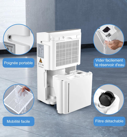 Pasapair CE-FDD20-5290ZWR5 Portable Dehumidifier 20L 110W