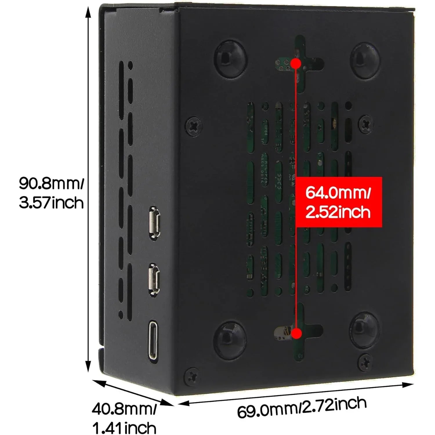 Geekworm P579 Metal Raspberry Pi 5 Case with M.2 Support - Gomix Brands Outlet