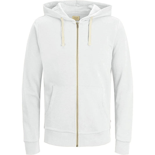 JACK & JONES Men's Zip Hooded Sweatshirt Soft Cotton Blend