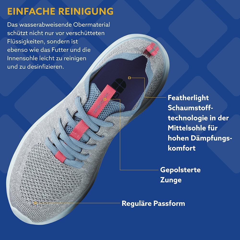 Everlight Women's Lightweight Non‑Slip Trainer Shoes with Trip Protection