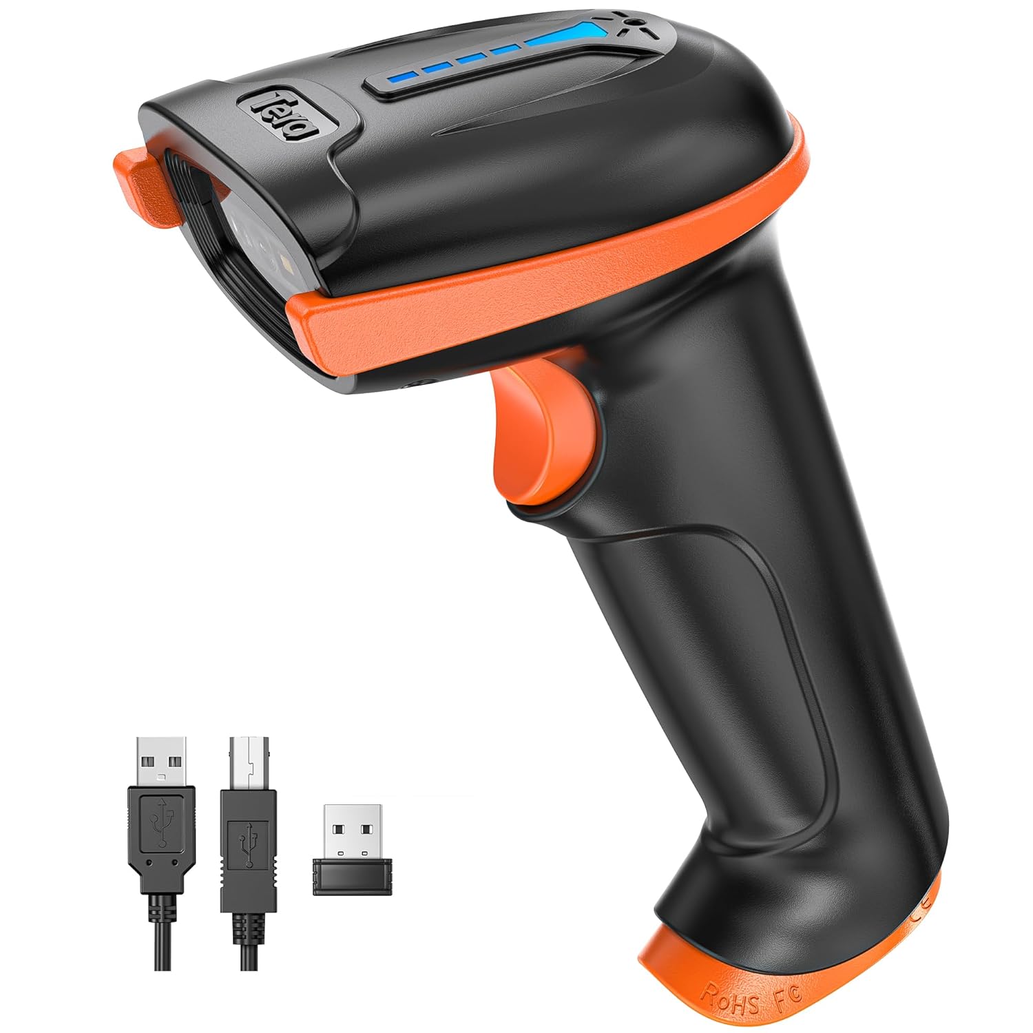Tera D5100 Wireless 2D QR Barcode Scanner with Ergonomic Design