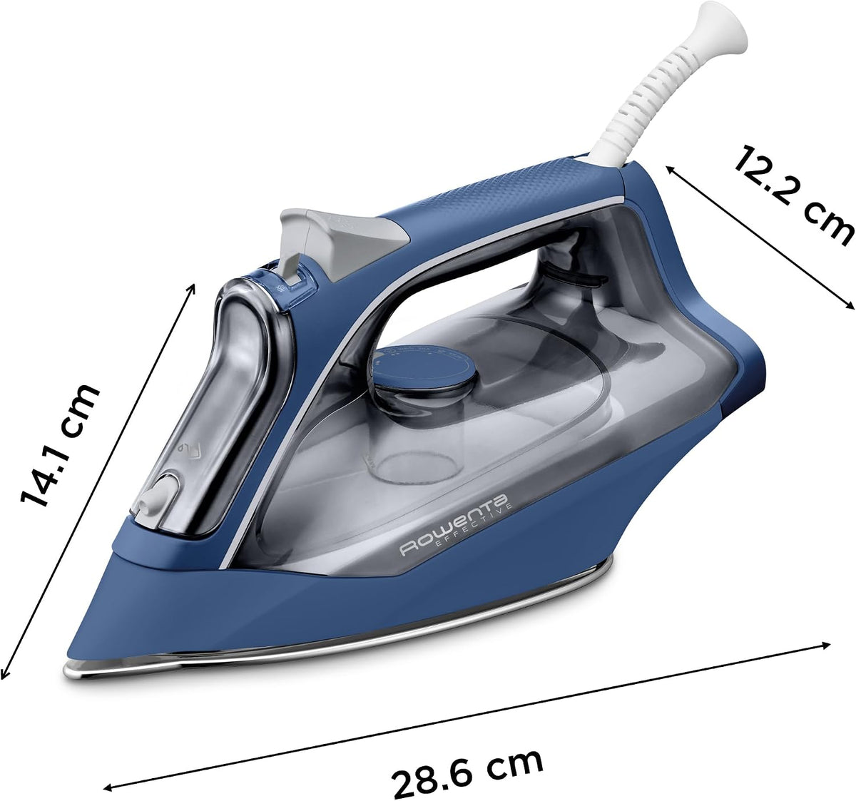 Rowenta Effective+ DX1636D1 Steam Iron Blue / Grey
