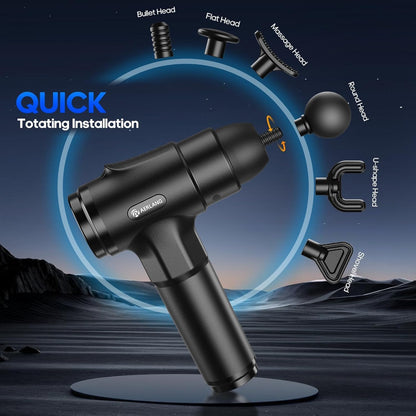 AERLANG Muscle Massage Gun Deep Tissue 20 Speeds 6 Heads Blue