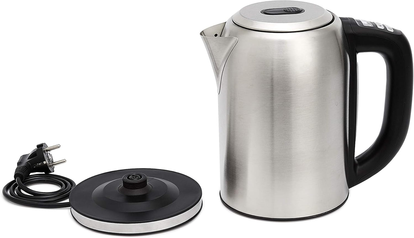 Amazon Basics 1.7L Stainless Steel Digital Kettle with Temperature Control