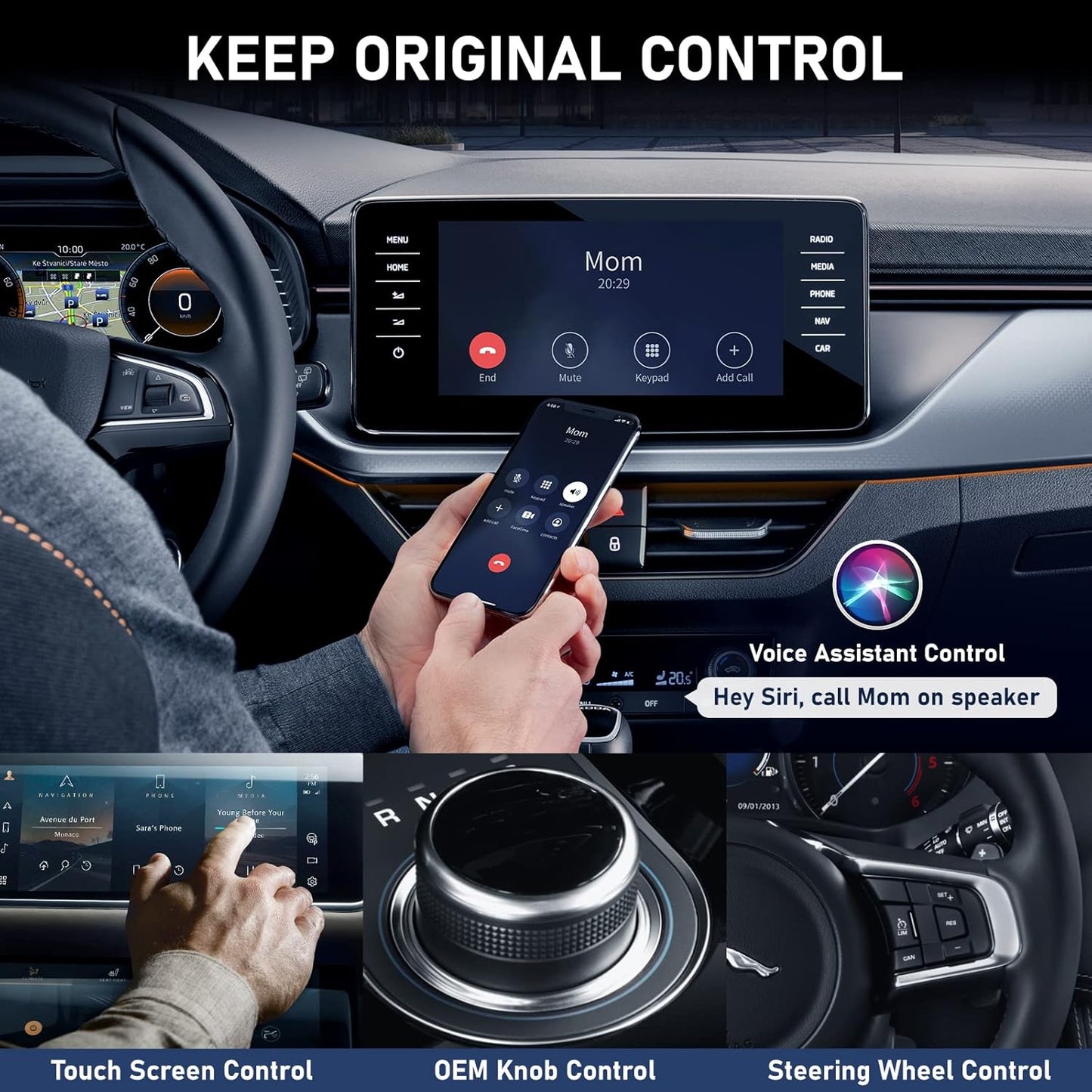 2024 Wireless CarPlay Adapter: Converts Wired to Wireless, Easy Plug & Play