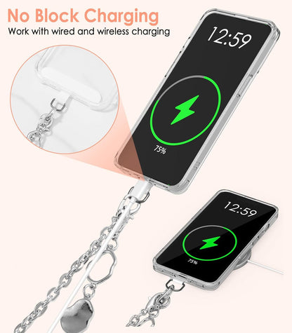Universal Phone Lanyard with Adjustable Strap and Wristband for All Smartphones