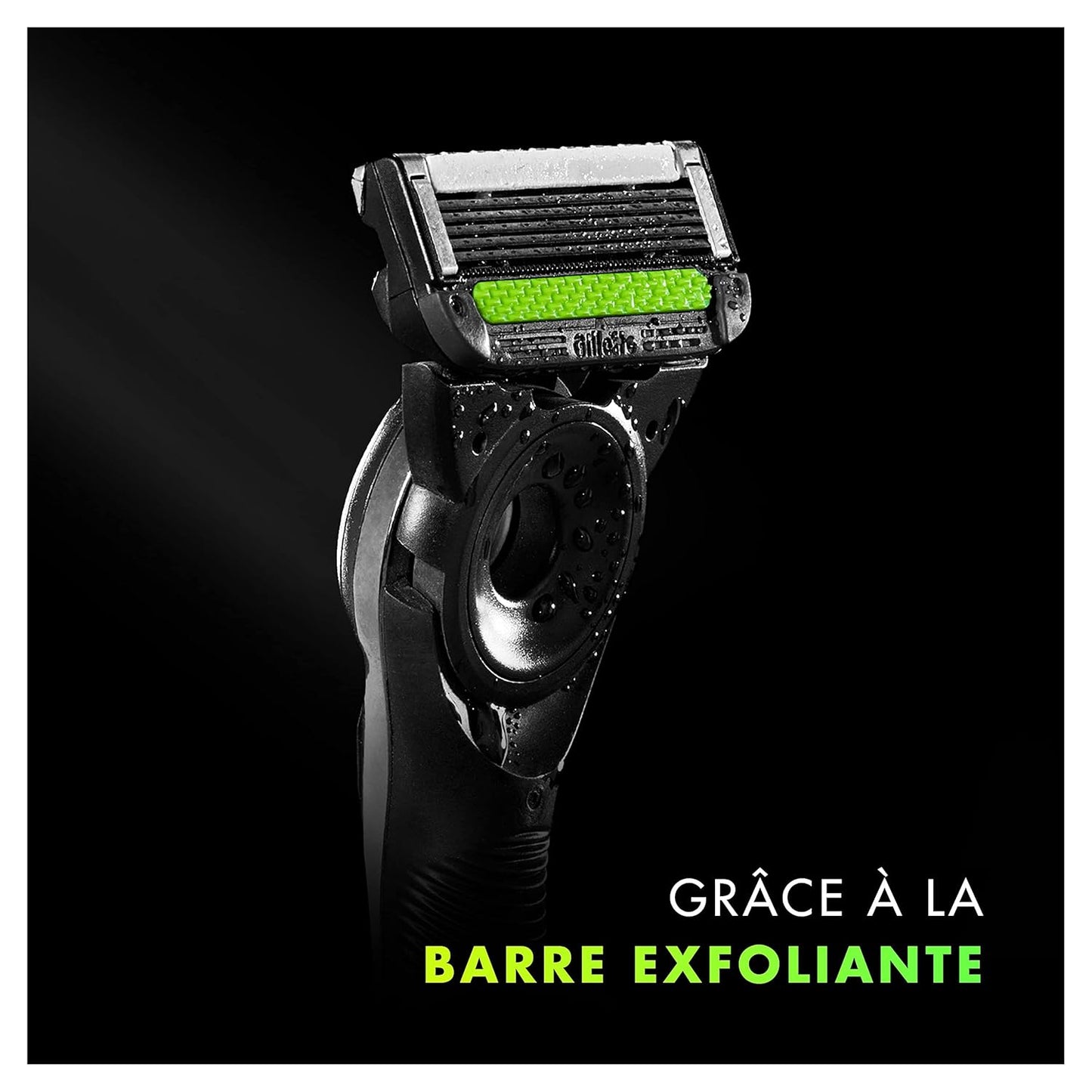 Gillette Labs Exfoliating Bar Razor with 5‑Blade Magnetic Handle