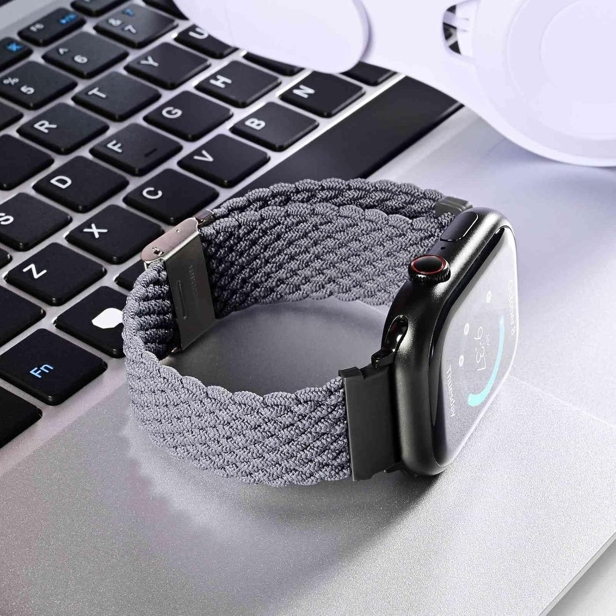Ayadoo Unisex Nylon Braided Quick Release Watch Band