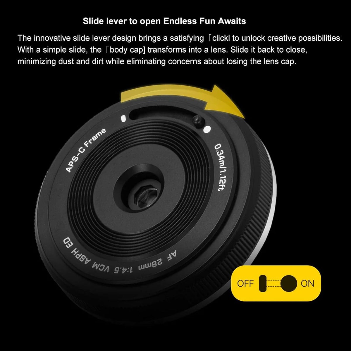 VILTROX 28mm F4.5 XF Pancake Lens for Fujifilm X-Mount