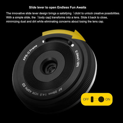 VILTROX 28mm F4.5 XF Pancake Lens for Fujifilm X-Mount