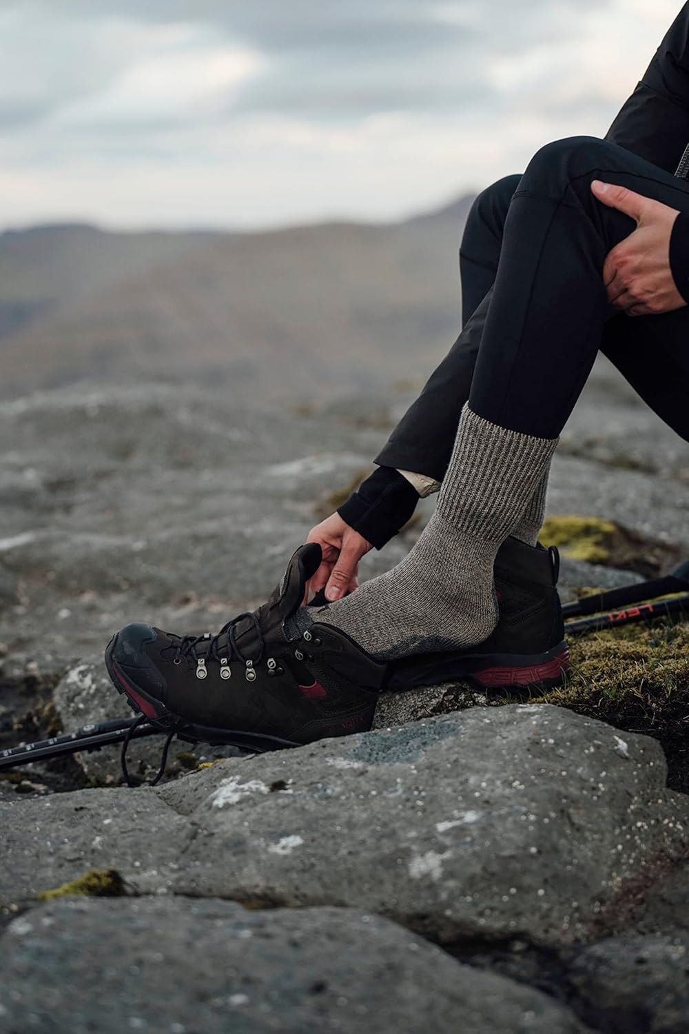 Falke TK1 Women's Merino Wool Hiking Socks with Strong Padding