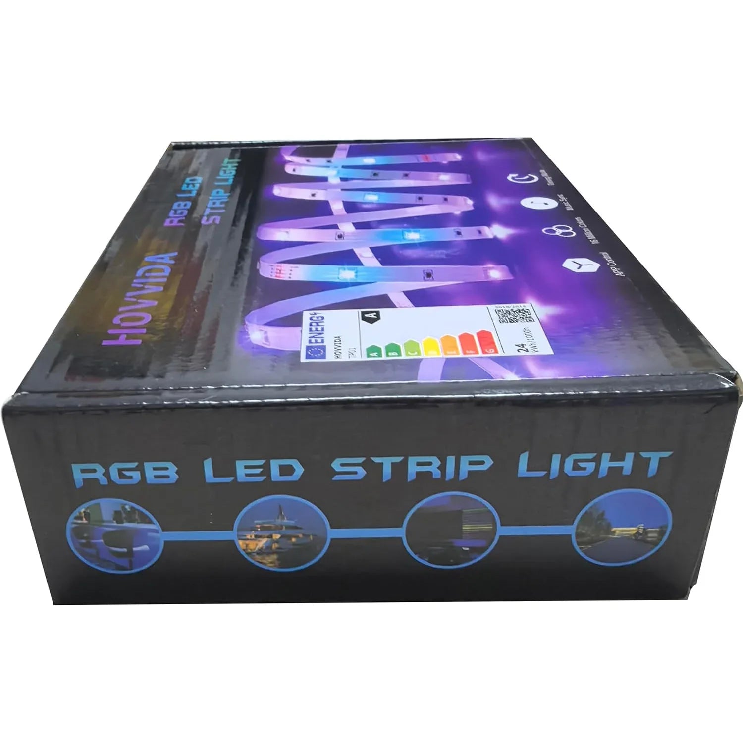 HOVVIDA 5m RGB LED Strip with App, Remote, Music Sync - Gomix Brands Outlet