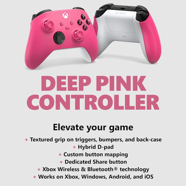 Deep Pink Xbox Core Wireless Gaming Controller for Series X