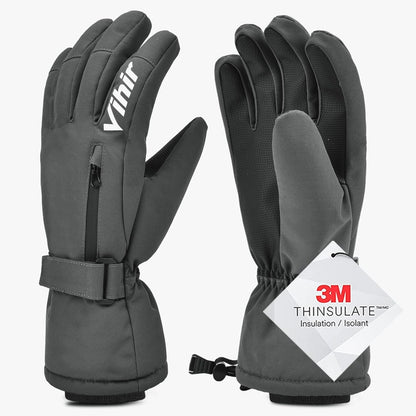 Men's 3M Thinsulate Waterproof Winter Ski Gloves with Touchscreen