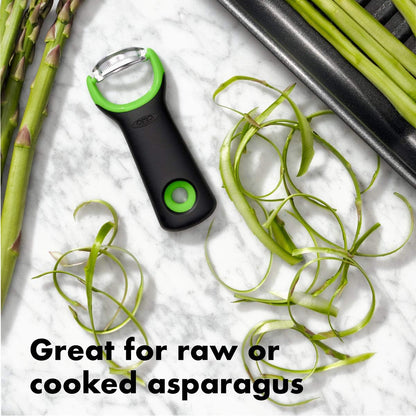 OXO Asparagus Peeler, Stainless Steel, Black