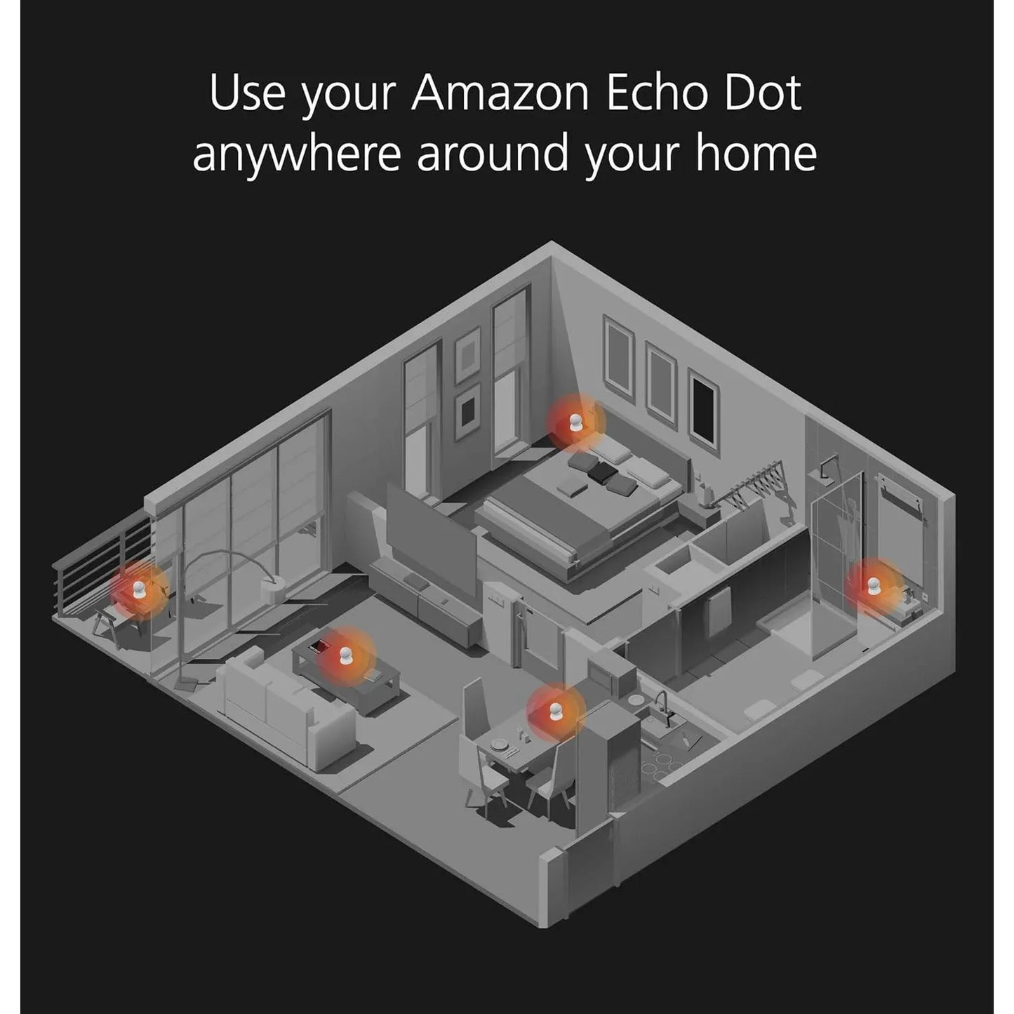 Made for Amazon Battery Base Echo Dot 4th Gen (Battery base only) - Gomix Brands Outlet