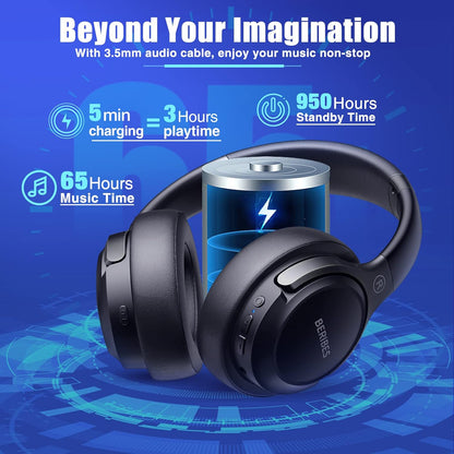 BERIBES WH202A Over Ear Bluetooth Headphones