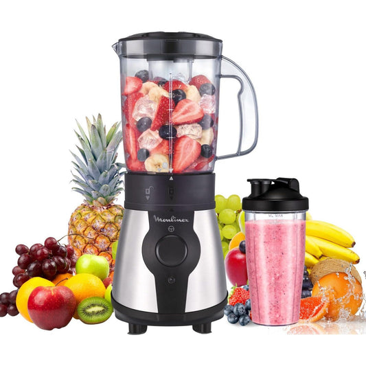 Moulinex Blend & Go Portable Blender: Compact 750ml Travel Bottle Smoothie Maker