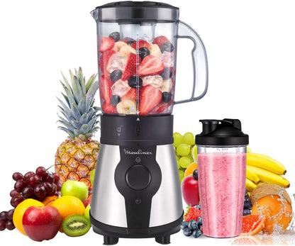 Moulinex Blend & Go Portable Blender: Compact 750ml Travel Bottle Smoothie Maker