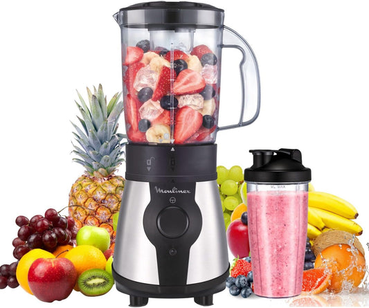 Moulinex Blend & Go Portable Blender: Compact 750ml Travel Bottle Smoothie Maker