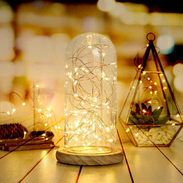 BXROIU 2 x 20LEDs Fairy Lights Battery Operated 2 Mode Silver Wire 6.6Ft Chains String Lights for Bedroom Christmas Party Decoration
